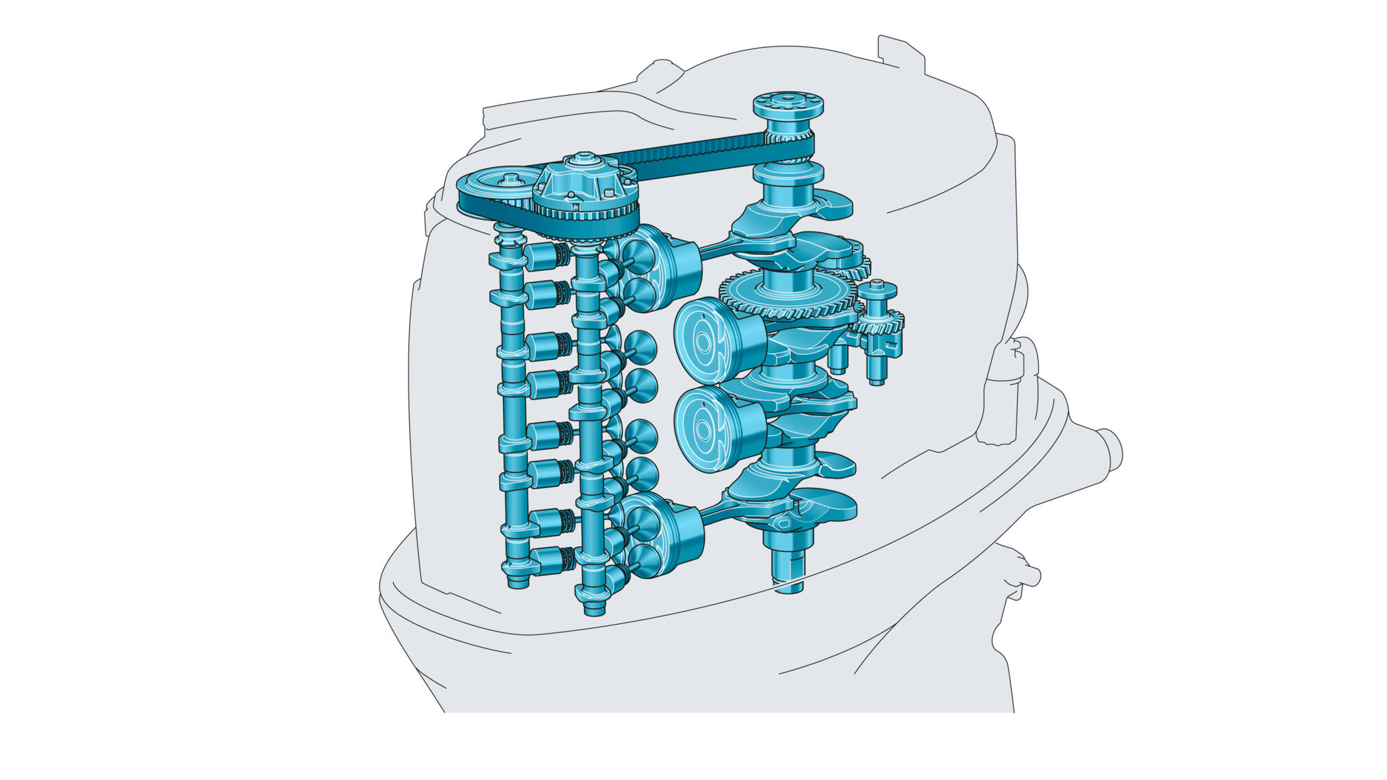 16-Valve DOHC Direct-Action In-Line 4