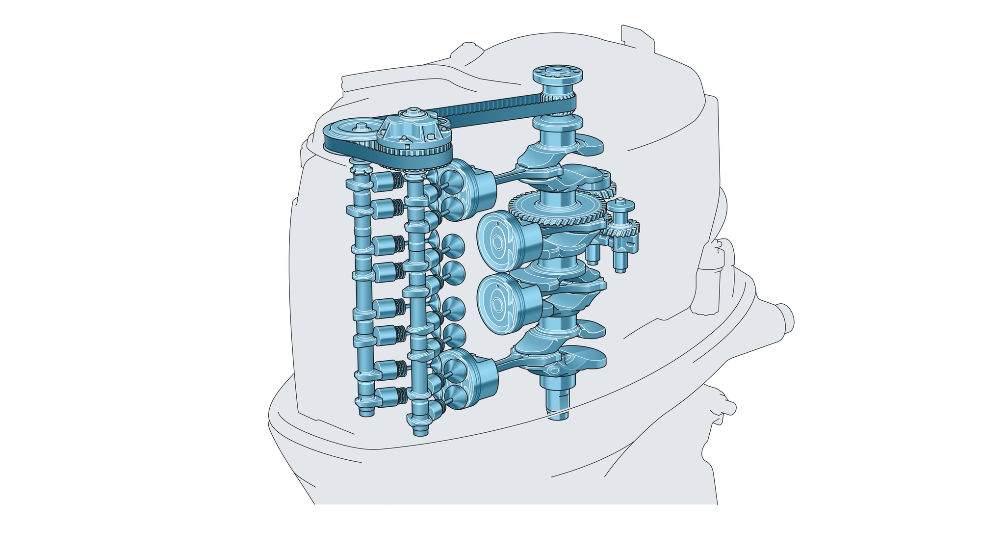 2.8 litre DOHC 4-cylinder with 16 valves and EFI