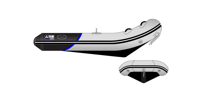 V-shaped hull configuration