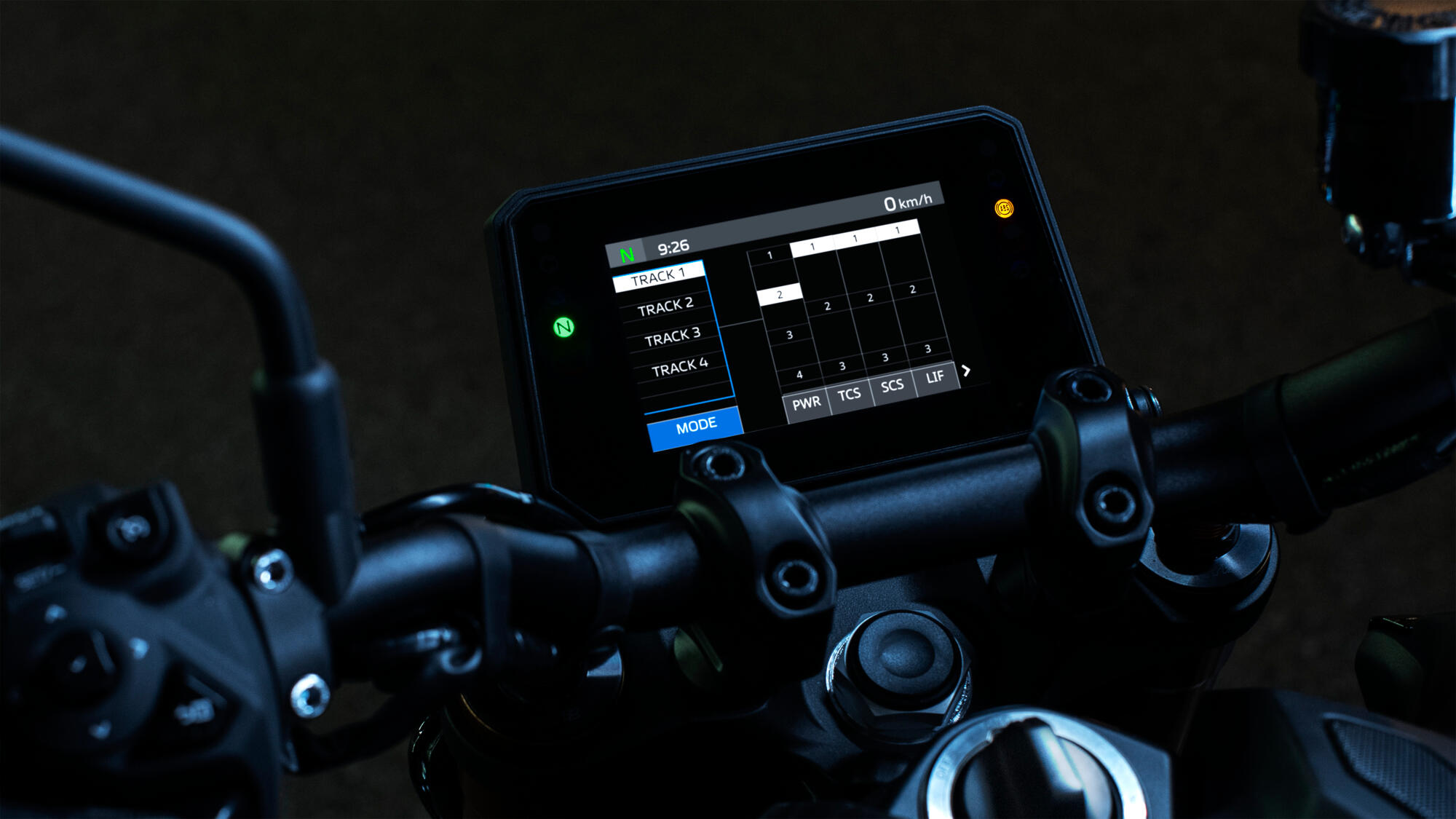 6-axis IMU and lean-sensitive rider aids