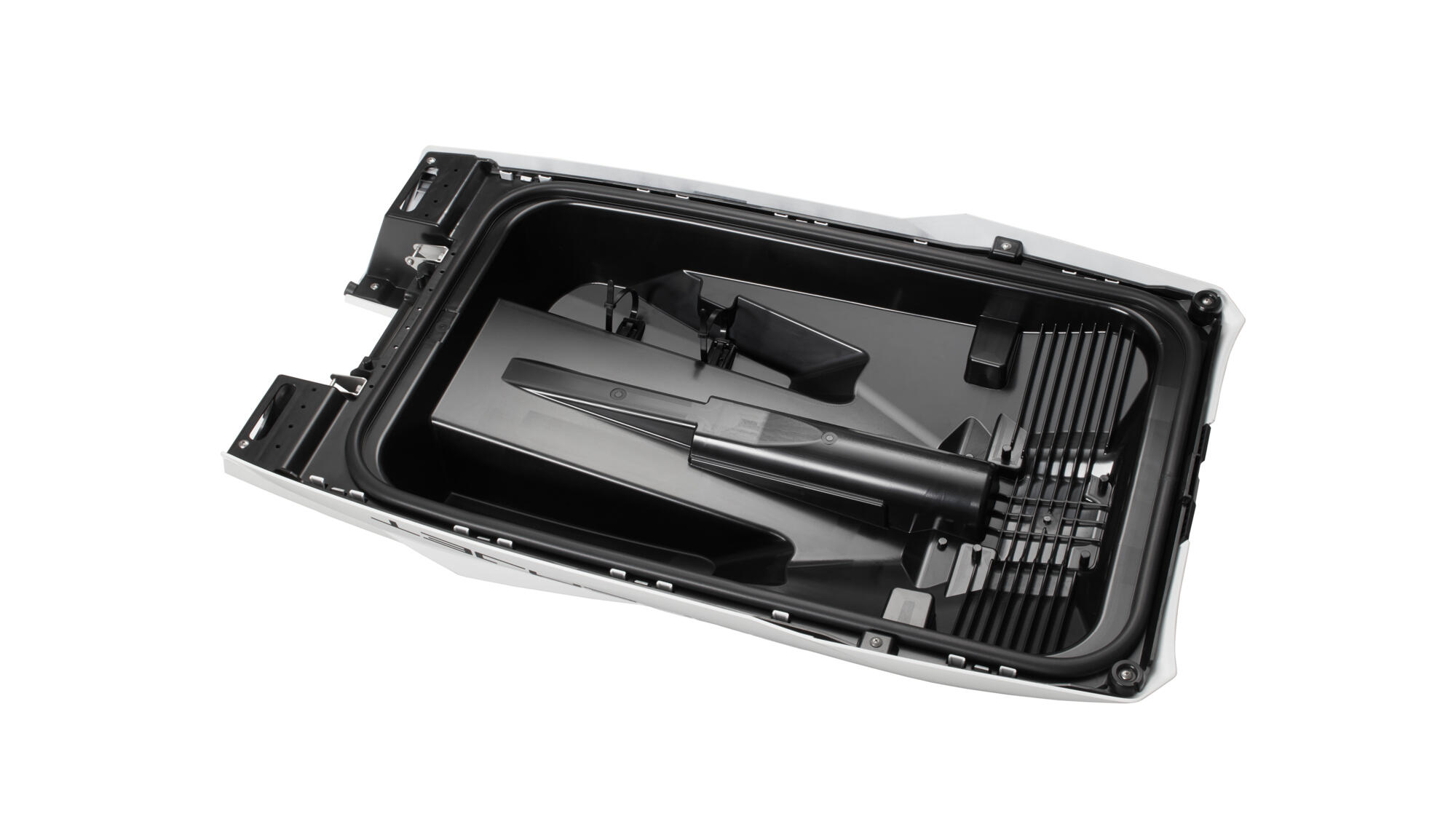 Lightweight injection-moulded hatch