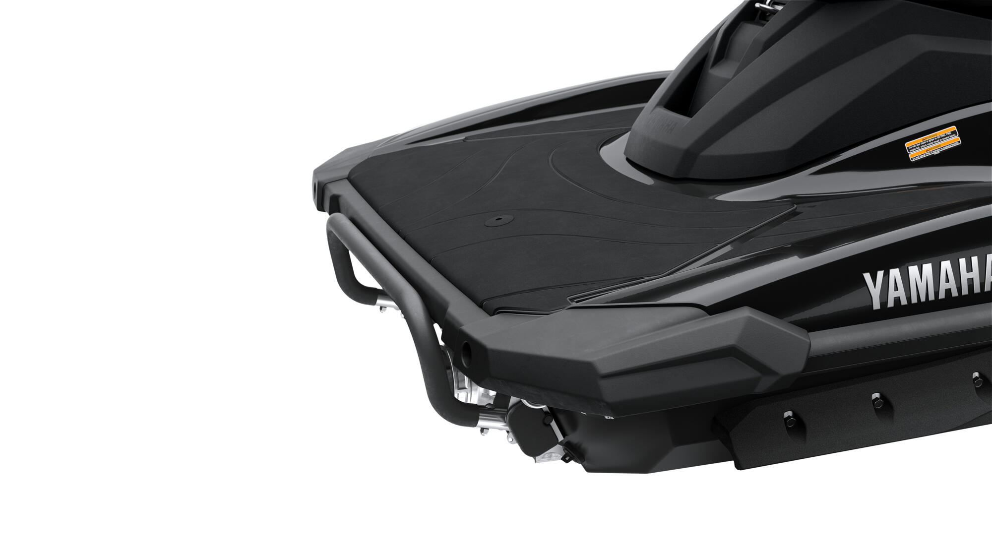 Extended rear platform and towing hook