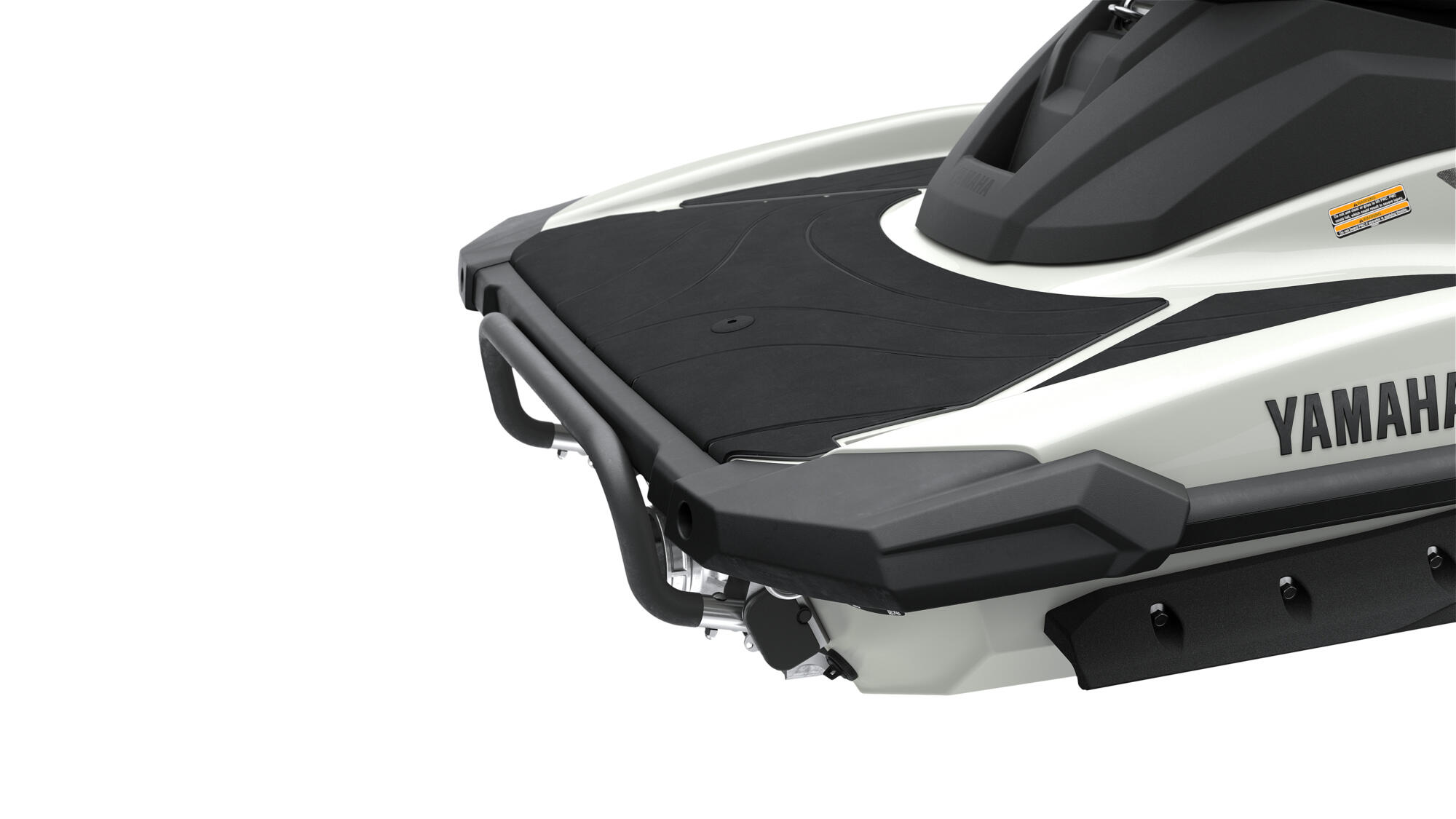 Extended rear platform and towing hook