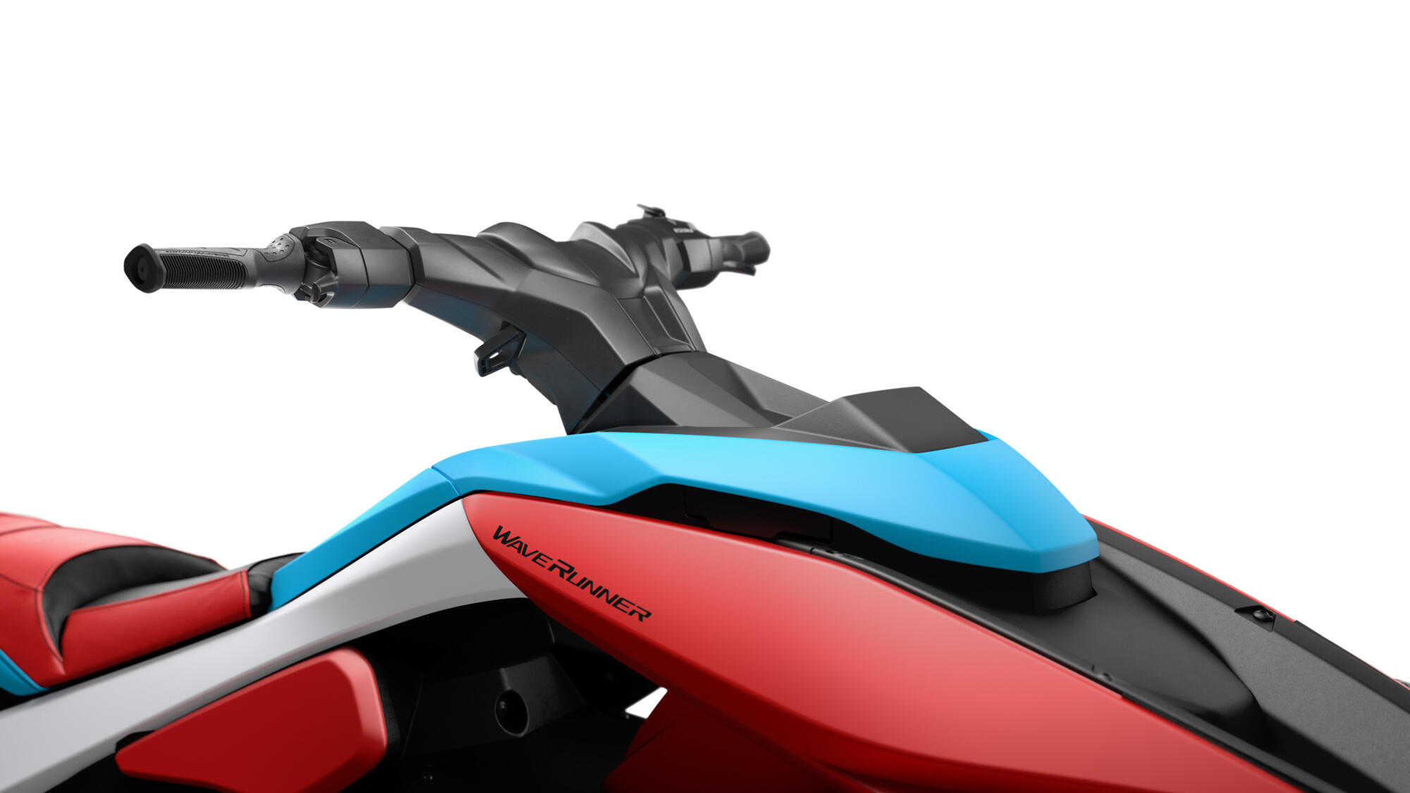 Custom designed handlebar and Hydro-Turf deck matt