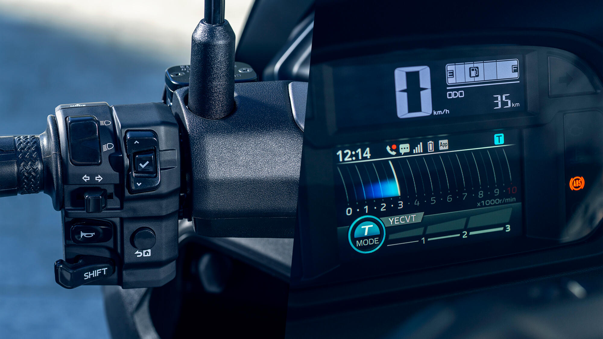 YECVT 2-mode adjustable transmission