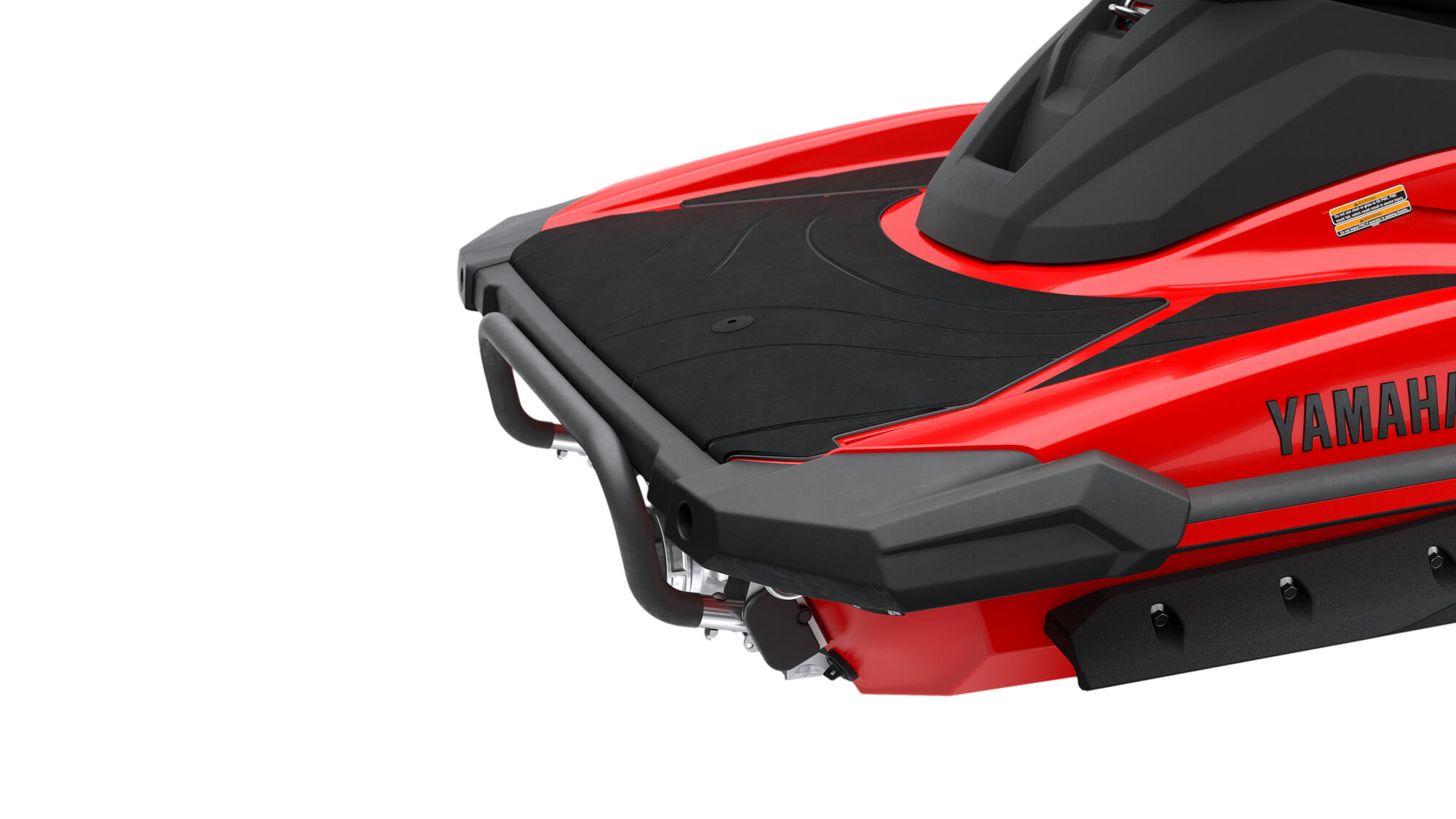 Extended rear platform and towing hook