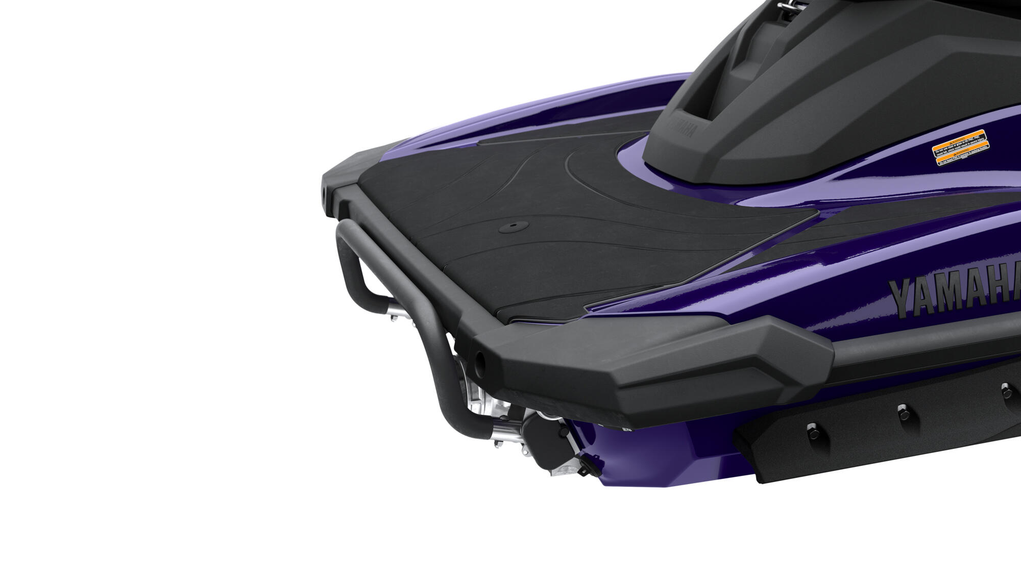 Extended rear platform and towing hook