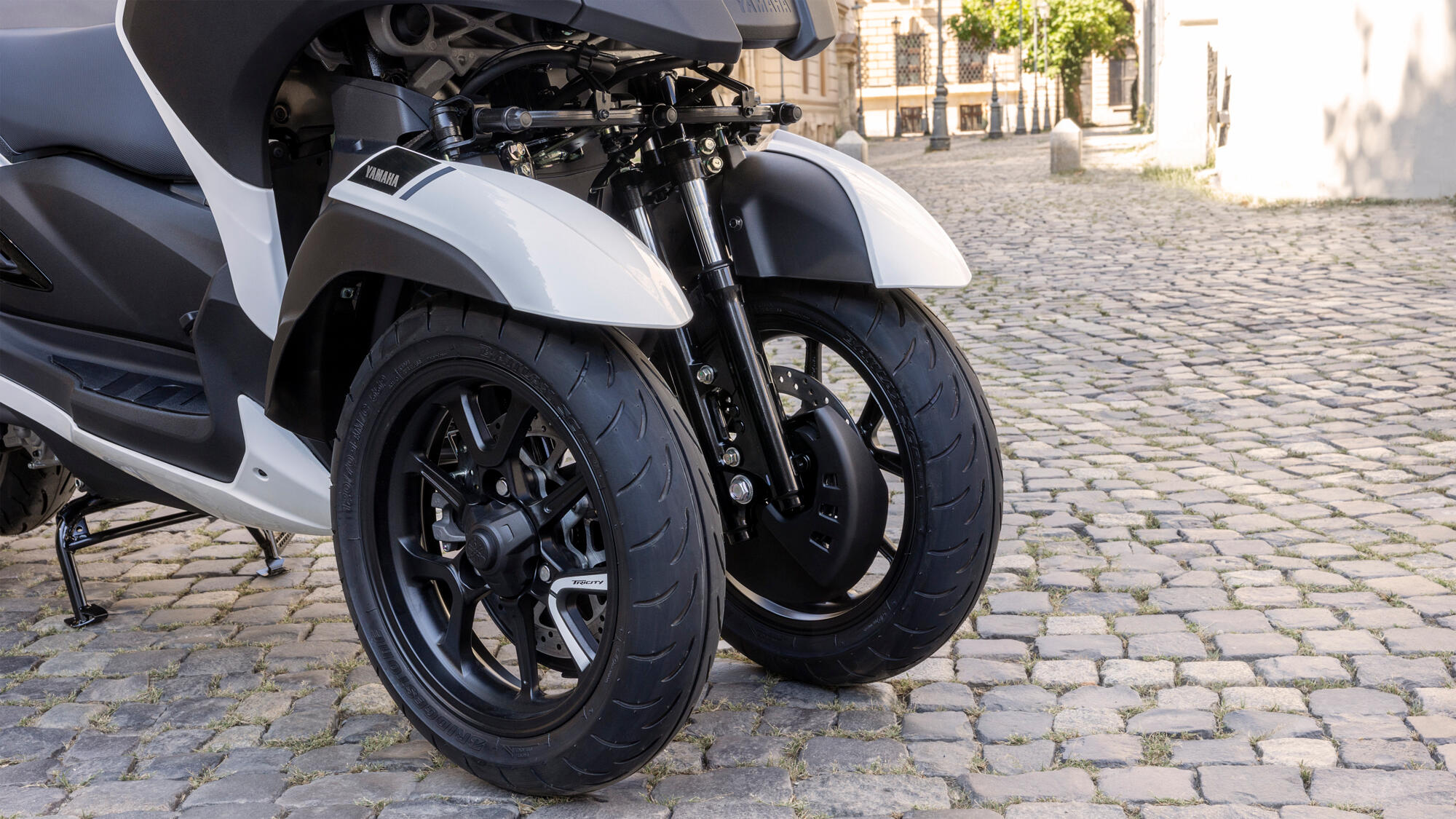 Large 14-inch wheels with ABS