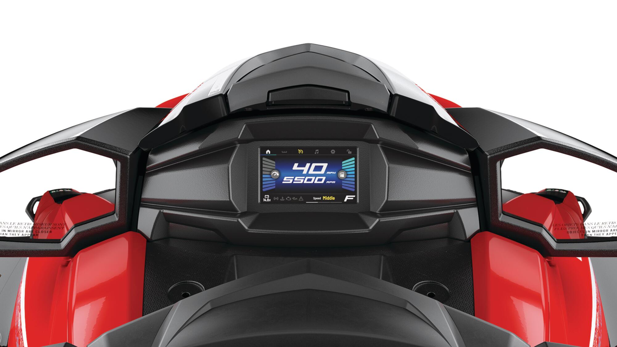 4.3-inch multi-function colour display with fast access